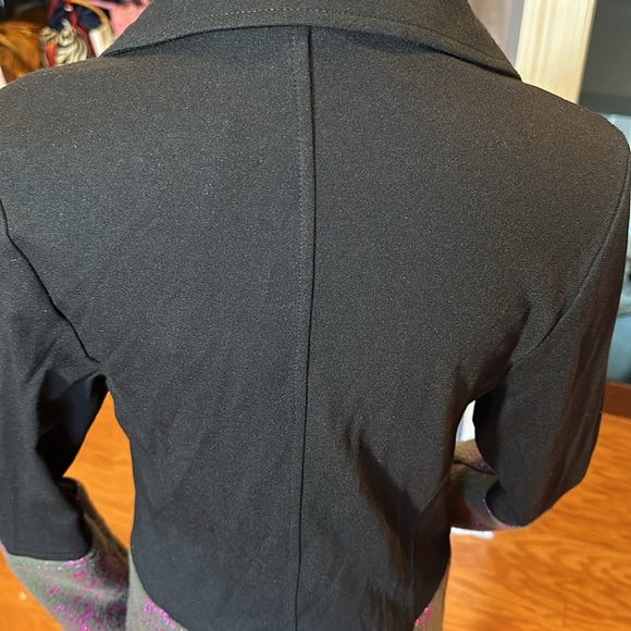 Terez (Sample) Starry Night Blazer Black with Purple Foil (S) NWT - Picture 6 of 11